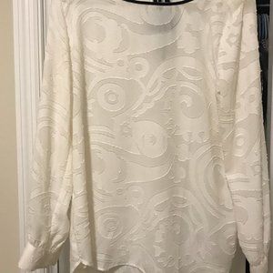 LOFT Outlet White Blouse